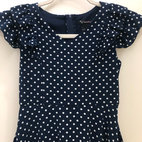 Speechless Kids’ Polka Dot Belted Maxi Dress - Picture 11 of 16